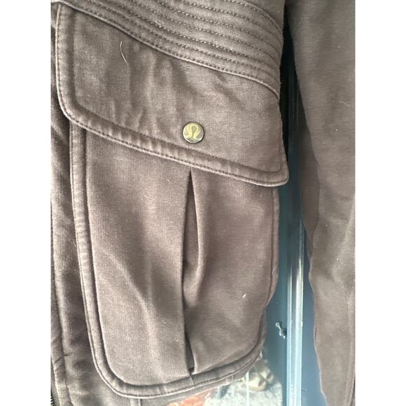 LULULEMON Size 8‎ It’s Happening Slim Knit Zip Jacket Black - Picture 6 of 10